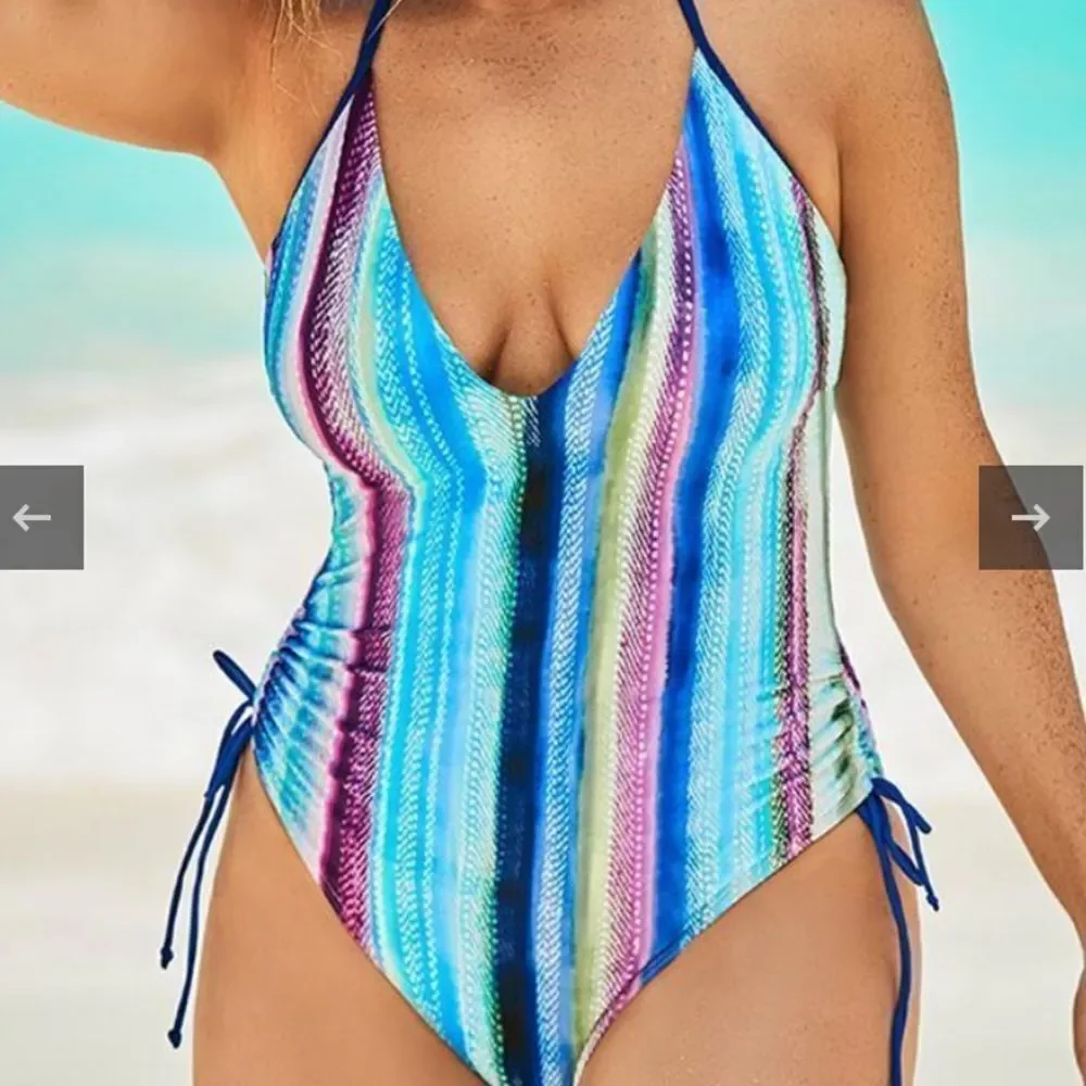 Brand new without Tags Swimsuits for All Daydream Halter One Piece Swim Suit 22